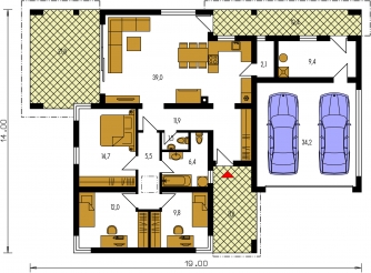Floor plan of ground floor - ARKADA 7